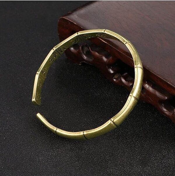 Antique Brass Metal Creative Bamboo Bracelet Bangle Pure Copper Punk Cuff Bangles Bracelets Party