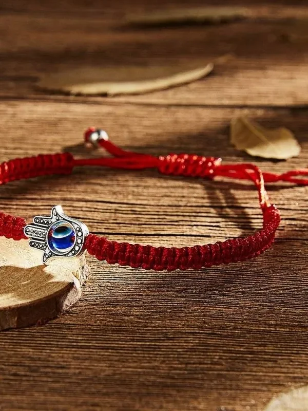 Evil eye bracelet-Hamsa Hand Red String Bracelet