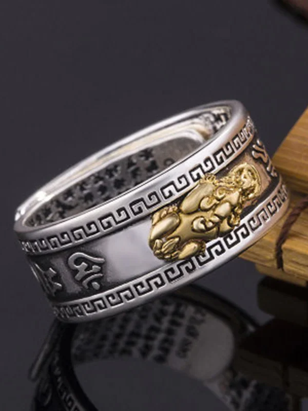 Feng Shui Pixiu Mantra Ring