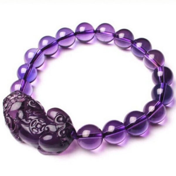 Buddha Stones Feng Shui Amethyst Fortune Wealth Bracelet - Image 10