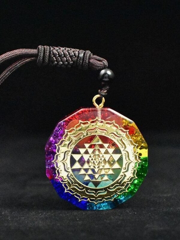 Chakra Orgonite Necklace - Balances Orgone Energy & EMF Protection