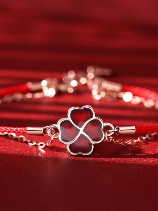Four Leaf Clover Bracelet - Friendship Good Luck Charm
