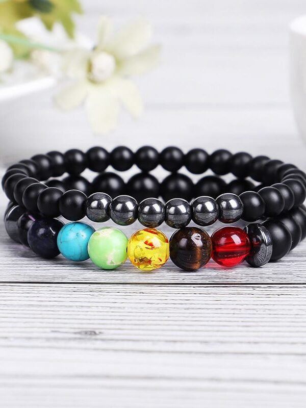 Hematite Chakra Bracelet Set - Inspire Wellness & Health