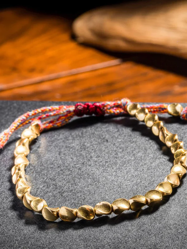 Buddha Stones Tibetan Copper Beads  Bracelet copper bracelet for women