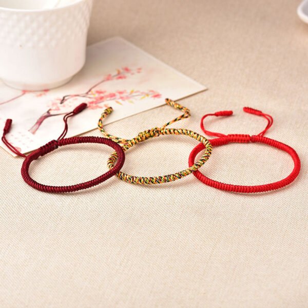 Tibetan Buddhist Knot Lucky Rope Bracelet - Image 11