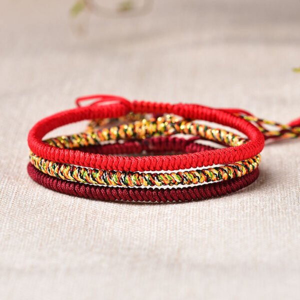 Tibetan Buddhist Knot Lucky Rope Bracelet - Image 7