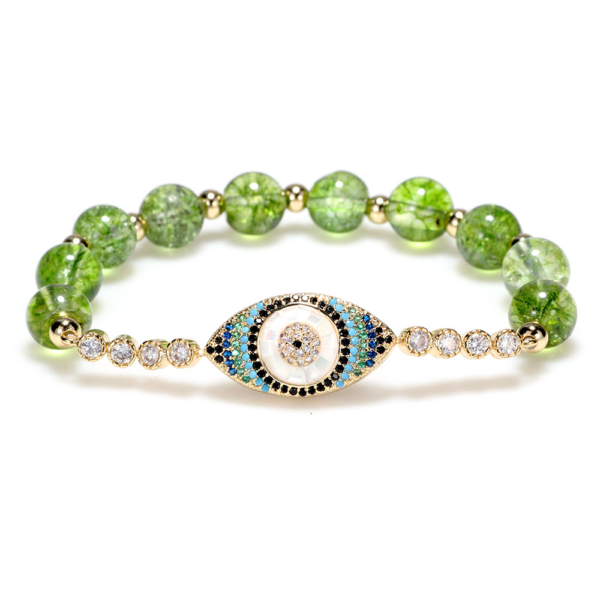 Peridot Style Evil Eye Bracelet - Image 4