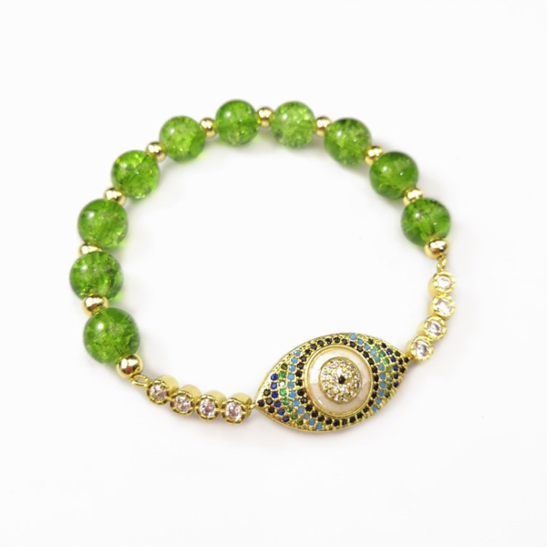 Peridot Style Evil Eye Bracelet - Image 7