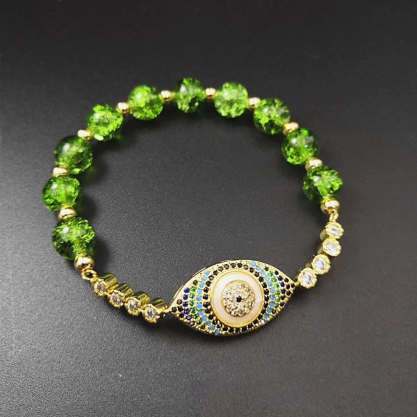 Peridot Style Evil Eye Bracelet - Image 2