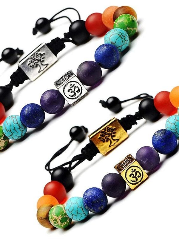 Om Chakra Tree of Life Bracelet
