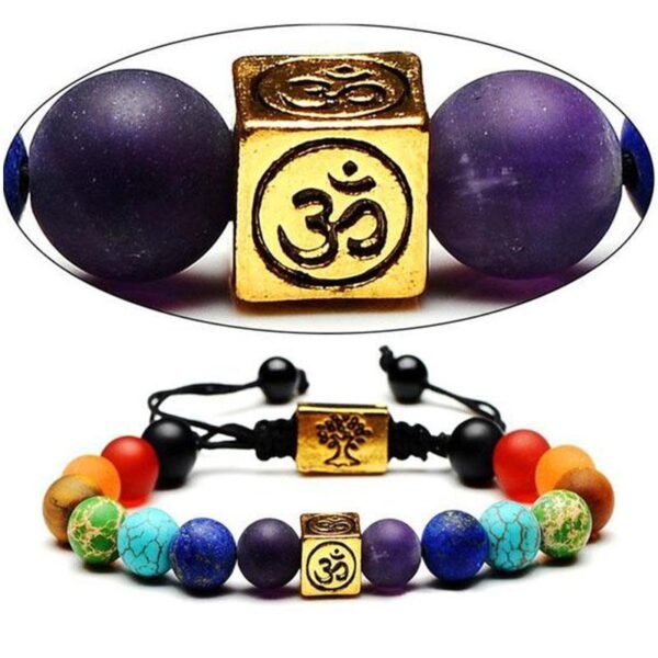 Om Chakra Tree of Life Bracelet - Image 4