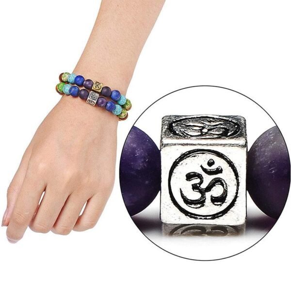 Om Chakra Tree of Life Bracelet - Image 6