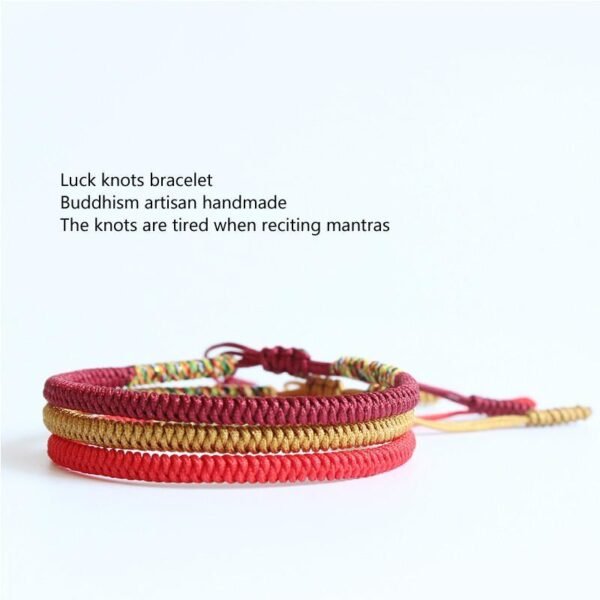 Tibetan Handmade Knot Bracelets - For Security - Image 2